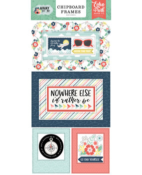 Echo Park Away We Go Chipboard Frames (AWG270065) (OUTLET)