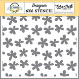 Echo Park Friendly Flowers Stencil (BH319033) (OUTLET)
