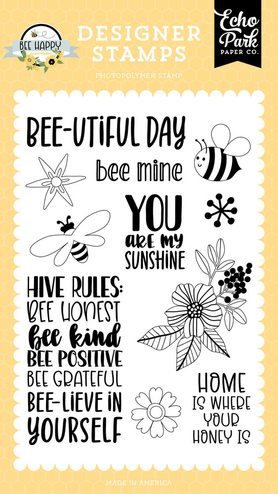Echo Park Hive Rules Designer Stamps (BH319043) (OUTLET)