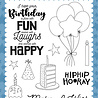 Echo Park Birthday Fun Clear Stamps (BIB263043) (OUTLET)