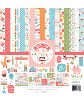 Echo Park Birthday Girl 12x12 Inch Collection Kit (BIG262016) (OUTLET)