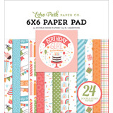 Echo Park Birthday Girl 6x6 Inch Paper Pad (BIG262023) (OUTLET)