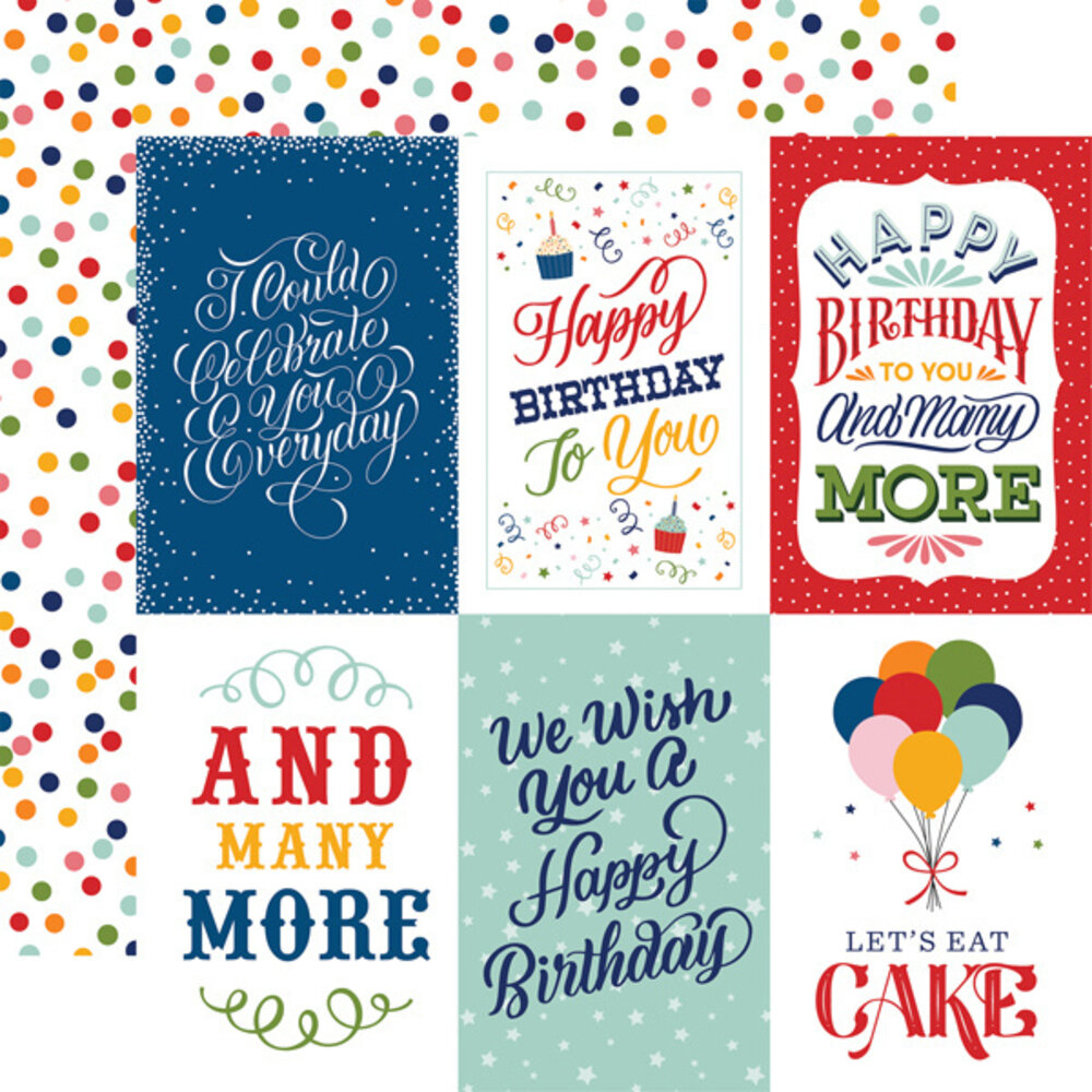 Echo Park Birthday Salutations 12x12 Inch Collection Kit (BIS264016) (OUTLET)