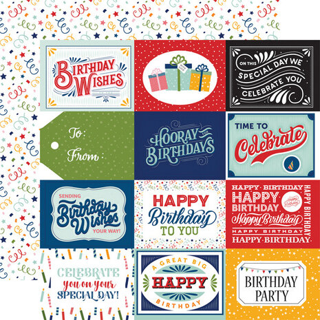 Echo Park Birthday Salutations 12x12 Inch Collection Kit (BIS264016) (OUTLET)