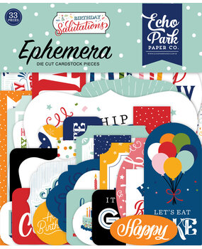 Echo Park Birthday Salutations Ephemera (BIS264024) (OUTLET)