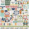 Echo Park A Birthday Wish Boy 12x12 Inch Element Sticker (BWB297014) (OUTLET)
