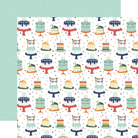 Echo Park A Birthday Wish Boy 6x6 Inch Paper Pad (BWB297023) (OUTLET)