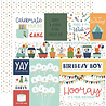 Echo Park A Birthday Wish Boy 6x6 Inch Paper Pad (BWB297023) (OUTLET)