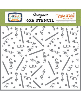 Echo Park Birthday Supplies Designer Stencil (BWB297033) (OUTLET)