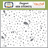 Echo Park Mixed Confetti Designer Stencil (BWB297034) (OUTLET)