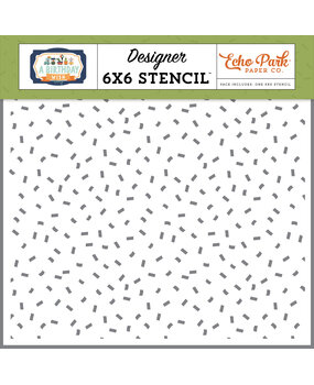 Echo Park Let's Party Designer Stencil (BWB297035) (OUTLET)