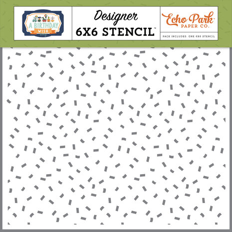 Echo Park Let's Party Designer Stencil (BWB297035) (OUTLET)