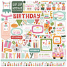 Echo Park A Birthday Wish Girl 12x12 Inch Element Sticker (BWG296014) (OUTLET)