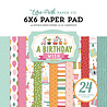 Echo Park A Birthday Wish Girl 6x6 Inch Paper Pad (BWG296023) (OUTLET)