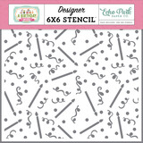 Echo Park Candles And Confetti Designer Stencil (BWG296033) (OUTLET)