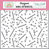 Echo Park Candles And Confetti Designer Stencil (BWG296033) (OUTLET)