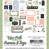 Echo Park Coffee & Friends Frames & Tags (CF230025) (OUTLET)