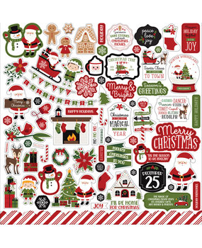 Echo Park Christmas Magic 12x12 Inch Element Sticker (CM254014) (OUTLET)