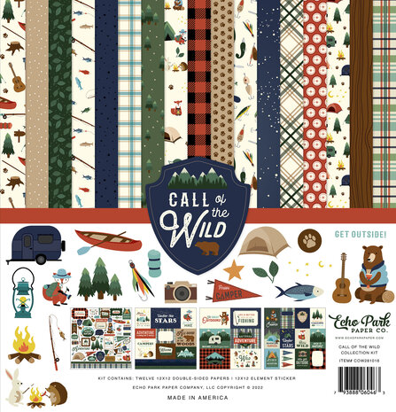 Echo Park Call Of The Wild 12x12 Inch Collection Kit (COW281016) (OUTLET)