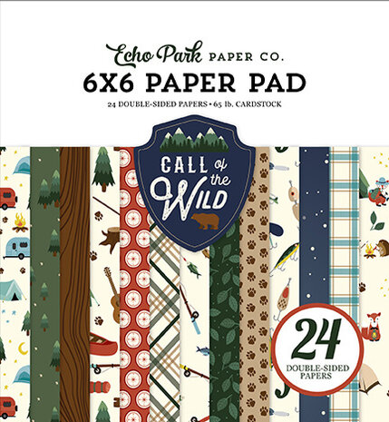 Echo Park Call Of The Wild 6x6 Inch Paper Pad (COW281023) (OUTLET)