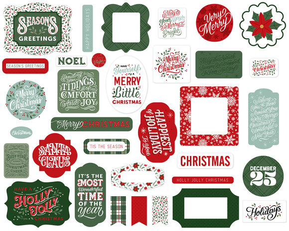 Echo Park Christmas Salutations No. 2 Ephemera (CSA289024) (OUTLET)