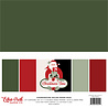 Echo Park Christmas Time 12x12 Inch Coordinating Solids Paper Pack (CT330015) (OUTLET)
