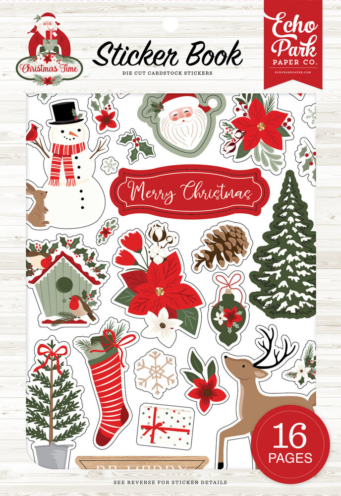Echo Park Christmas Time Sticker Book (CT330029) (OUTLET)
