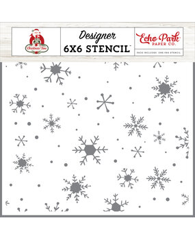 Echo Park Snowy Night Snowflakes Stencil (CT330034) (OUTLET)