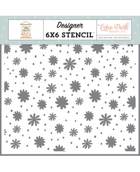 Echo Park Enchanted Flowers Stencil (DBG305035) (OUTLET)