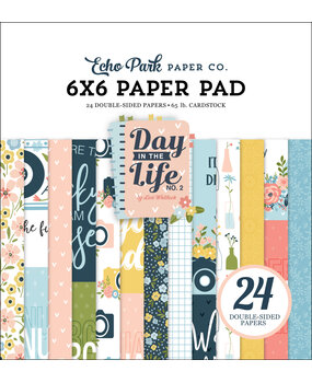 Echo Park Day In The Life No. 2 6x6 Inch Paper Pad (DLN292023) (OUTLET)