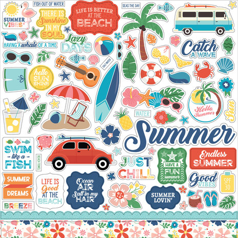 Echo Park Endless Summer 12x12 Inch Collection Kit (ES274016) (OUTLET)
