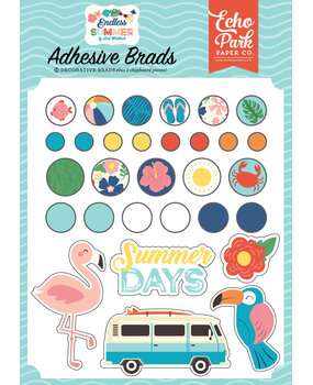 Echo Park Endless Summer Adhesive Brads (ES274020) (OUTLET)