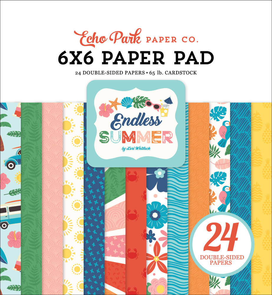 Echo Park Endless Summer 6x6 Inch Paper Pad (ES274023) (OUTLET)