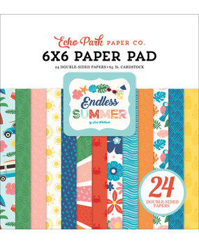 Echo Park Endless Summer 6x6 Inch Paper Pad (ES274023) (OUTLET)