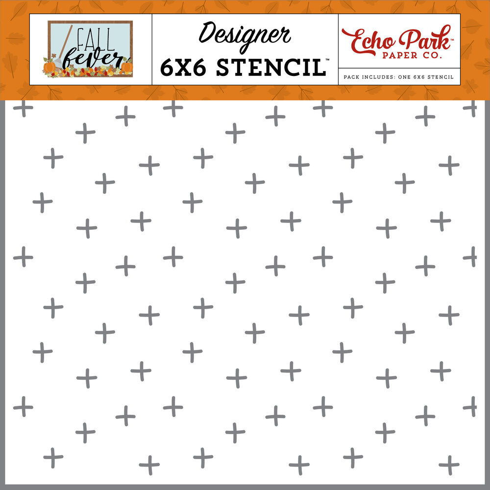 Echo Park Fall Patches Stencil (FAF285034) (OUTLET)