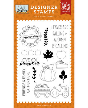 Echo Park Love You Pumpkin Clear Stamps (FAF285044) (OUTLET)