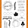 Echo Park Love You Pumpkin Clear Stamps (FAF285044) (OUTLET)