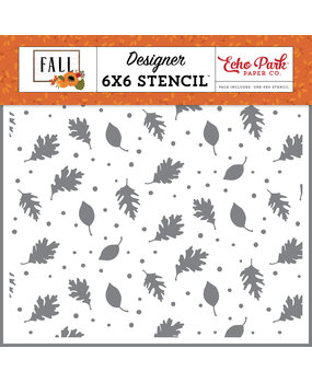 Echo Park Brisk Leaves Stencil (FAL251035) (OUTLET)