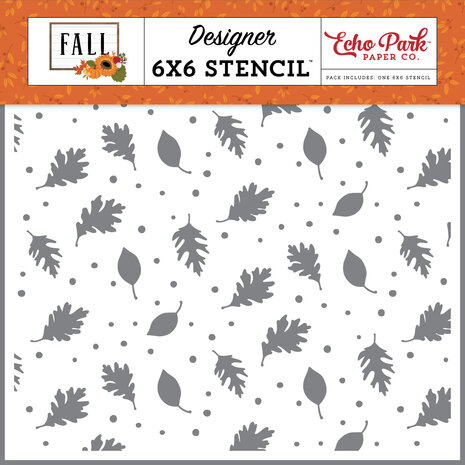 Echo Park Brisk Leaves Stencil (FAL251035) (OUTLET)
