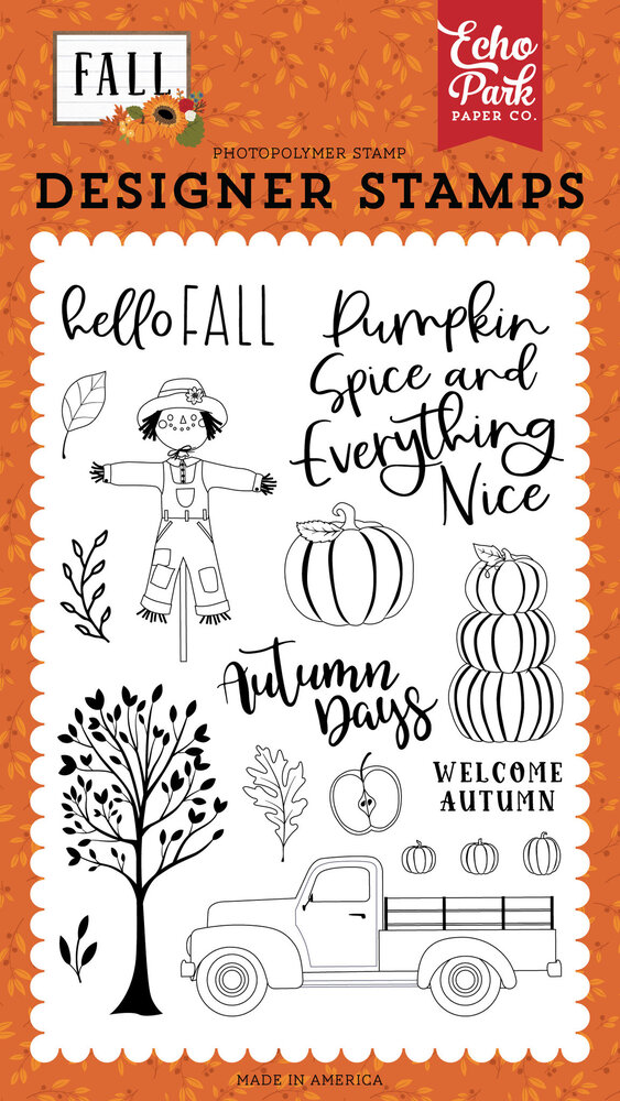 Echo Park Welcome Autumn Clear Stamps (FAL251043) (OUTLET)
