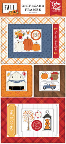 Echo Park Fall Chipboard Frames (FAL251065) (OUTLET)