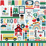 Echo Park First Day Of School 12x12 Inch Element Sticker (FDS276014) (OUTLET)