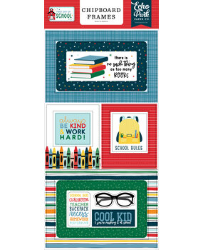 Echo Park First Day Of School Chipboard Frames (FDS276065) (OUTLET)