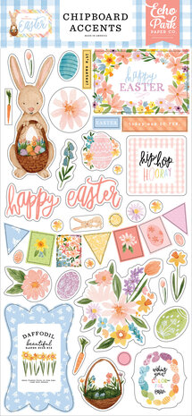 Echo Park My Favorite Easter Chipboard Accents (FE265021) (OUTLET)