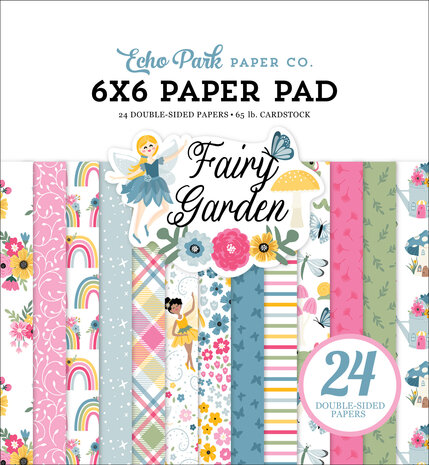 Echo Park Fairy Garden 6x6 Inch Paper Pad (FG338023) (OUTLET)