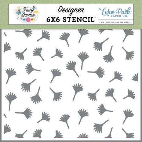 Echo Park Garden Breeze Stencil (FG338034) (OUTLET)