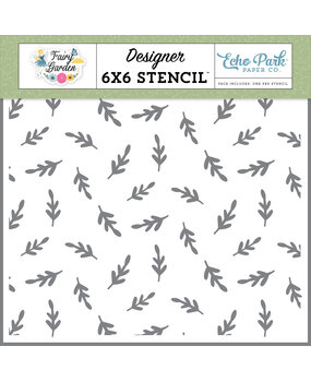 Echo Park Fairy Garden Greenery Stencil (FG338036) (OUTLET)