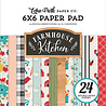 Echo Park Farmhouse Kitchen 6x6 Inch Paper Pad (FK216023) (OUTLET)
