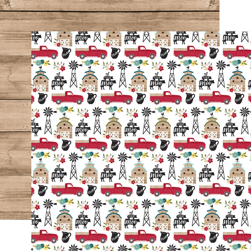 Echo Park Farmer's Market 6x6 Inch Paper Pad (FM248023) (OUTLET)