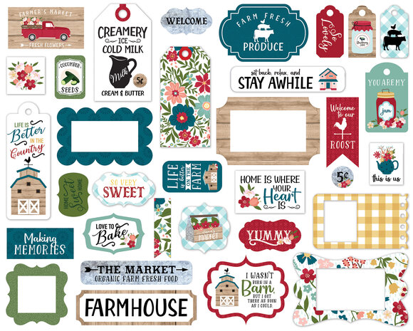 Echo Park Farmer's Market Frames & Tags (FM248025) (OUTLET)
